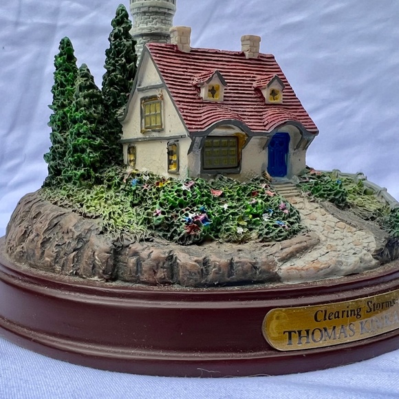 Thomas Kinkade "Clearing Storms" table top sculptures - Picture 8 of 8